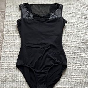 Lulli Womens black leotard